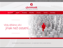 Tablet Screenshot of glenmarkpharma.cz